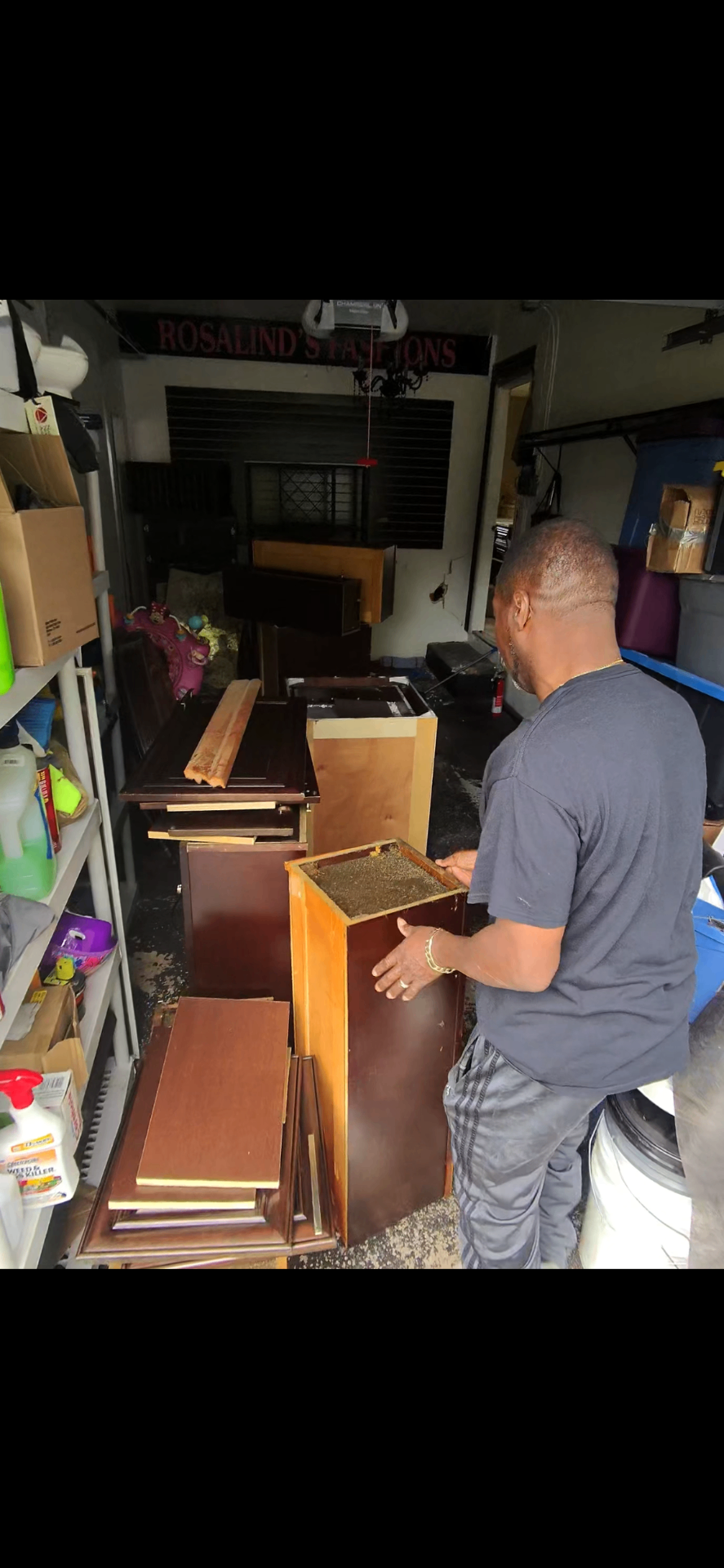Garage clean-out and organization in NJ — before