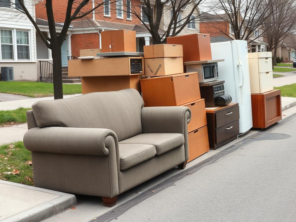 Curbside furniture and appliance pickup